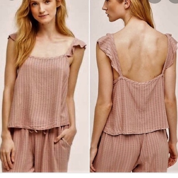 Anthropologie Tops - Anthropologie Flutter Sleeve Tank